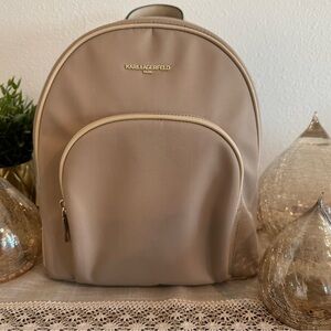 Karl Lagerfeld Beige Backpack